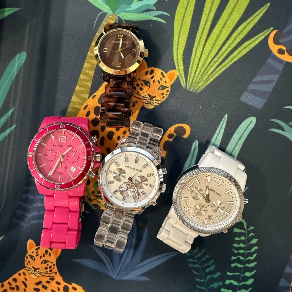 Michael Kors Women's Watches - Pink, Brown, Silver, White